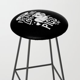 Mini Piggy Pig Farmer Funny Bar Stool