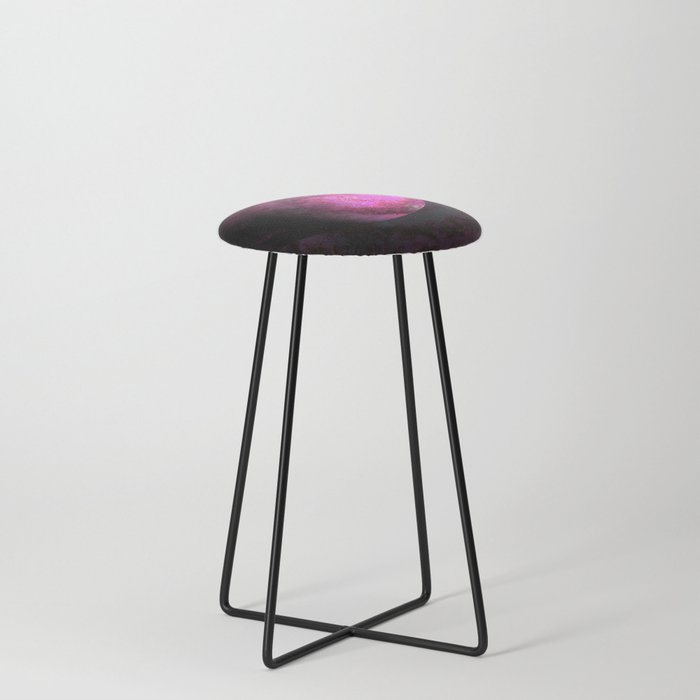 Pink Planet Counter Stool