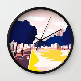 Canal Saint-Martin, Paris Wall Clock