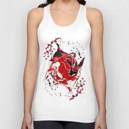 Koi Fish Yin Yang Unisex Tank Top