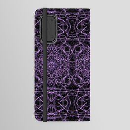 Liquid Light Series 26 ~ Purple Abstract Fractal Pattern Android Wallet Case