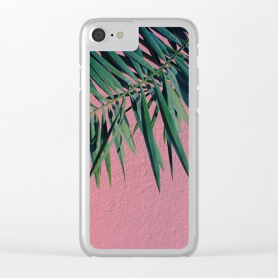 Palm Leaves Clear iPhone Case
