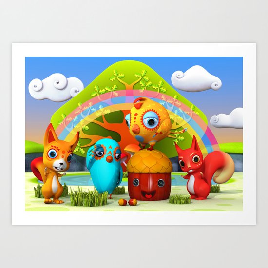 The Giant Acorn Art Print