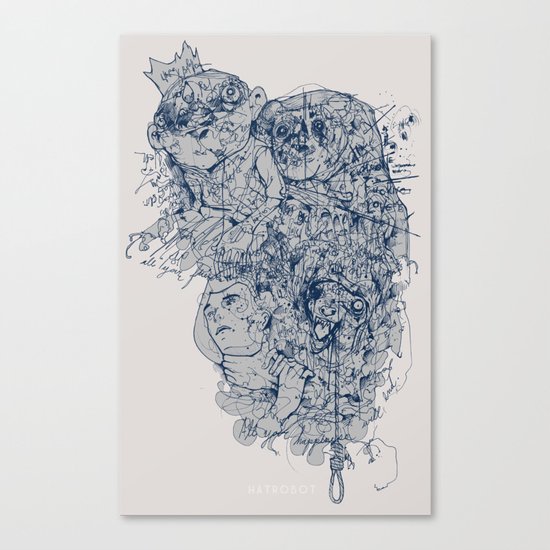 All your happiness will end Canvas Print