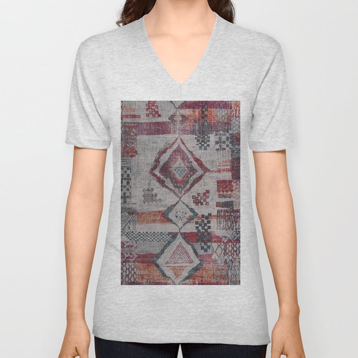 Oriental Heritage Bohemian Design V Neck T Shirt