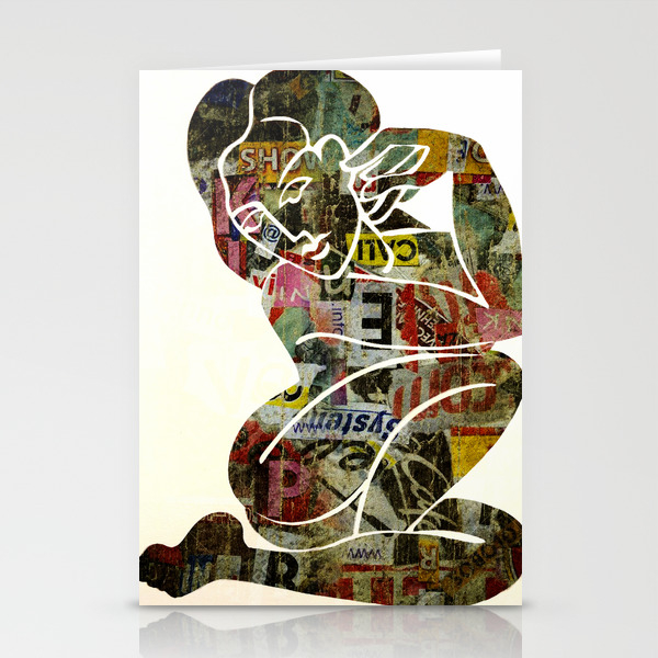 Graffiti Girl Modern Abstract Fine Art Nude Painting Pop Art Stationery Cards By Robertr Society6