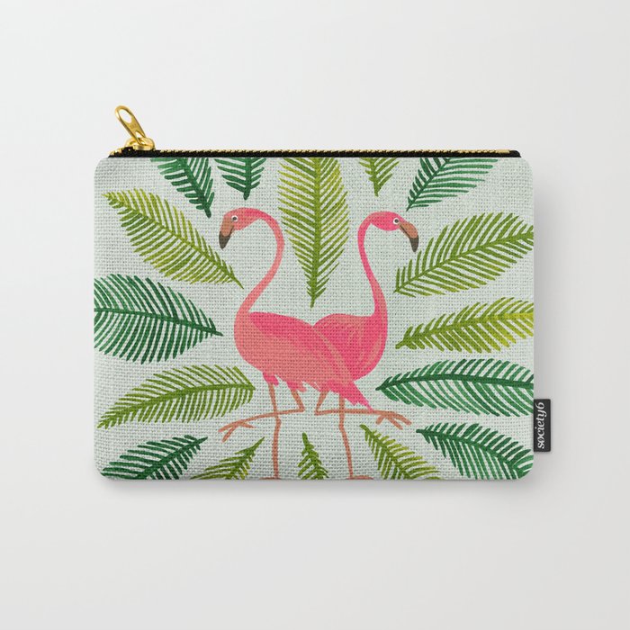 Flamingos Carry-All Pouch