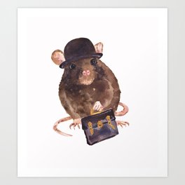 Rat Race Art Print