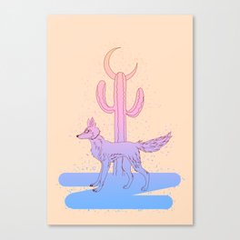 Coyote Desert Canvas Print