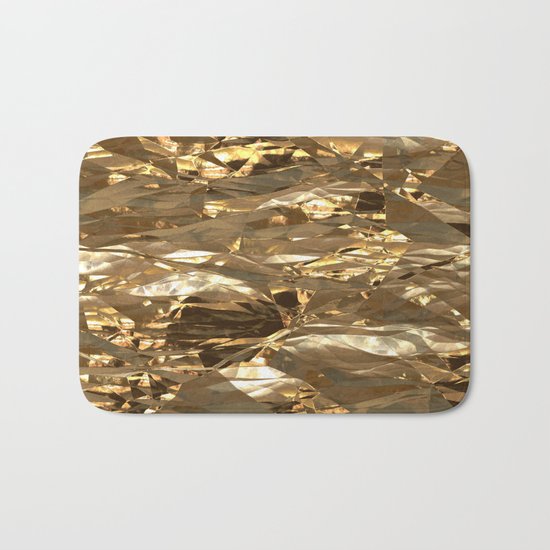 Gold Metal Bath Mat