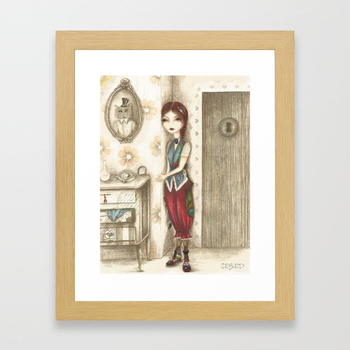 Jade jardin secret Framed Art Print