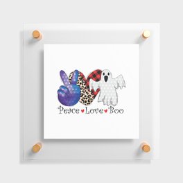Peace Love Boo Floating Acrylic Print