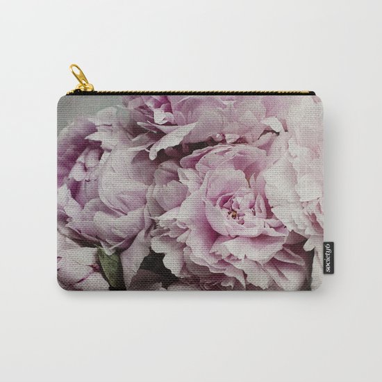 Pink Peony Carry-All Pouch