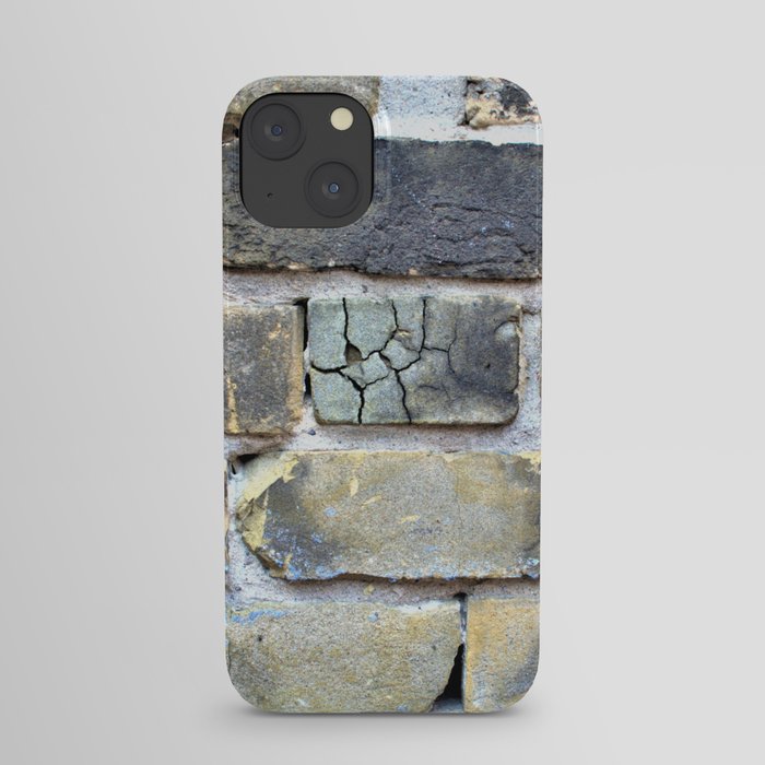 Crumble Cracked Brick Wall Print Soft Grunge iPhone Case