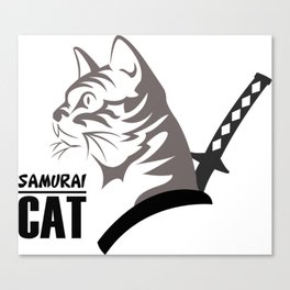 Samurai Cat Canvas Print