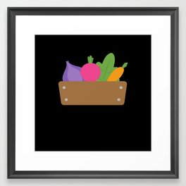 Fruit Vegetable Decorative Gift Framed Art Print | Vegetables, Vegan, Giftidea, Organic, Graphicdesign, Nutrition, Vegetarian, Rawfood, Meat, Plants 