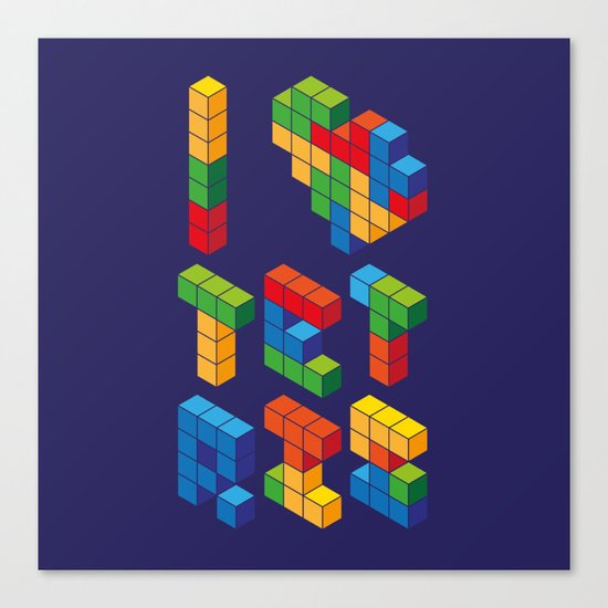 I Heart Tetris Canvas Print