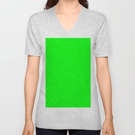 Small ultra green chroma background  V Neck T Shirt