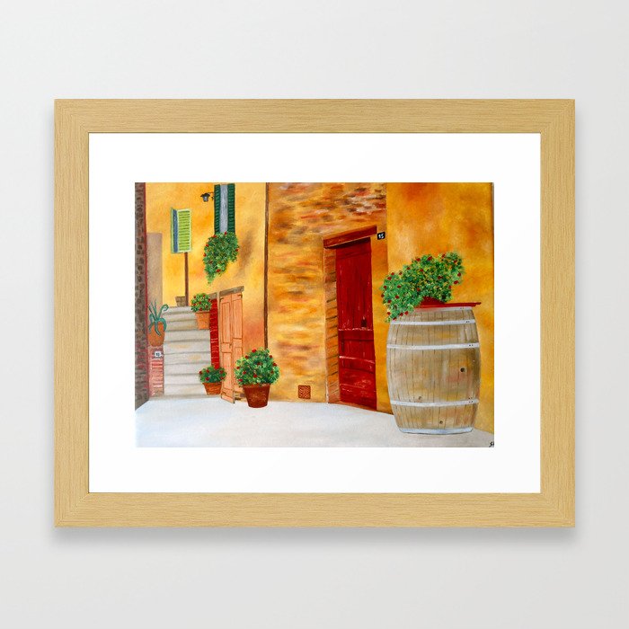 Village in Tuscany #1 Framed Art Print