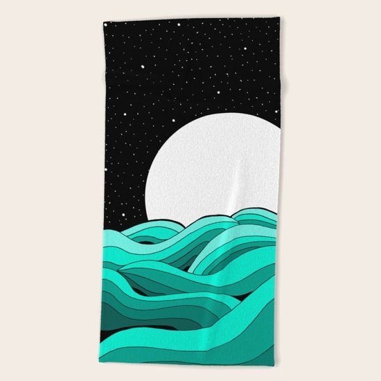 Stars and the Sea Beach Towel
