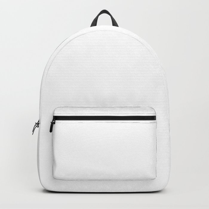 Solid White Backpack