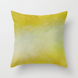 Sunny yellow green Throw Pillow
