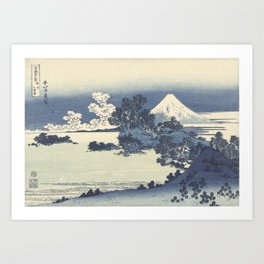 View of Mt Fuji, Hokusai Art Print