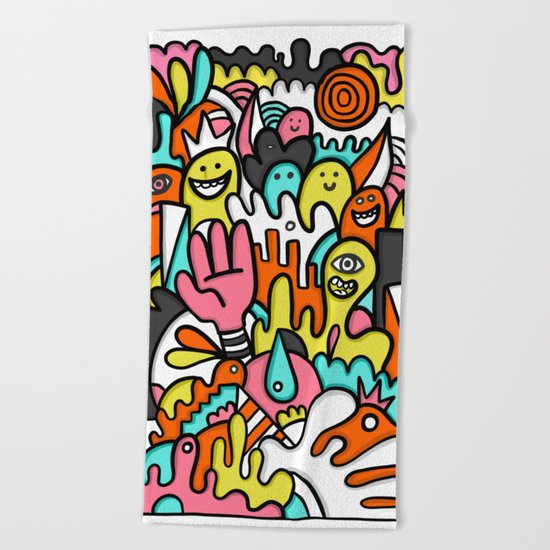 Mome raths Beach Towel