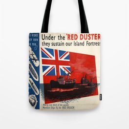 Vintage poster - Under the Red Duster Tote Bag