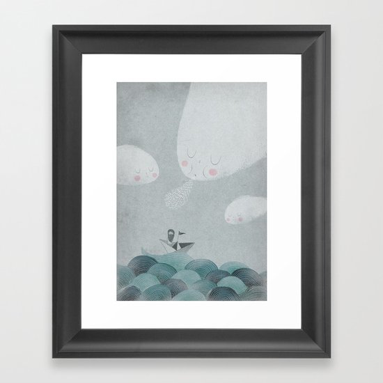 Blowing by the Wind Framed Art Print