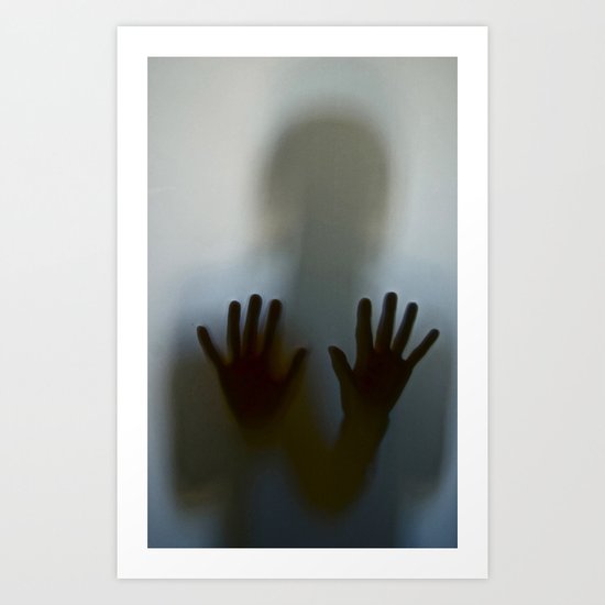 Against the Glass Art Print