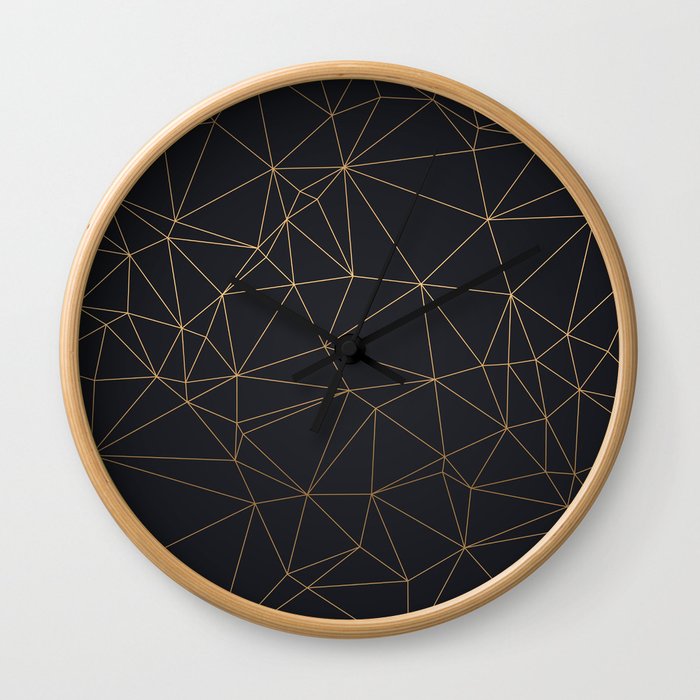 Golden Luxury Pattern Wall Clock