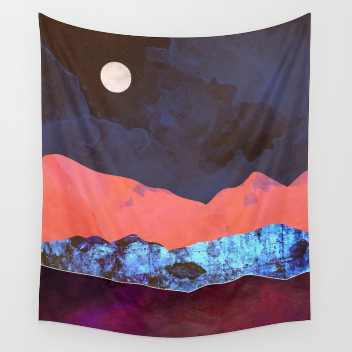 Evening Moon Wall Tapestry