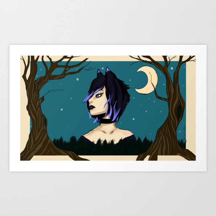 Okuri inu woods Art Print by Okuri_1nu Society6