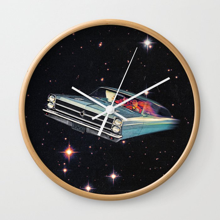 Flying To The Future Wall Clock