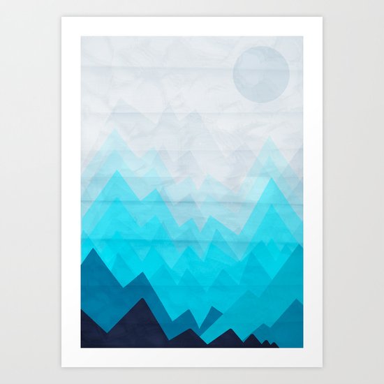Ice Mounts Art Print