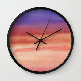 Sky Watercolor Texture Abstract 610 Wall Clock