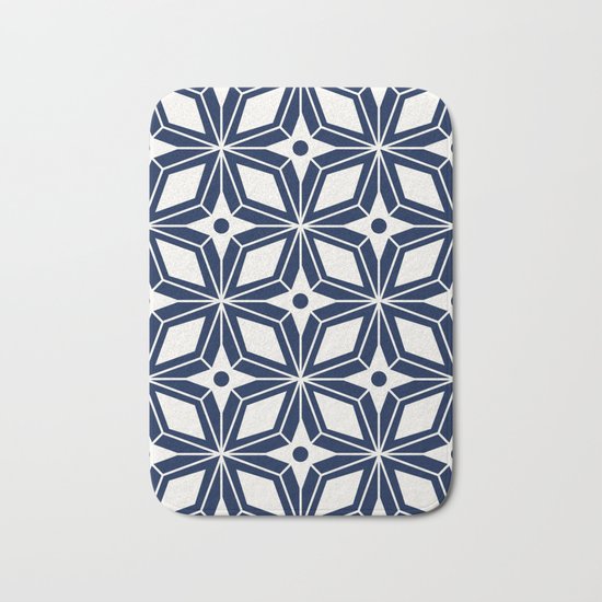 Starburst - Navy Bath Mat