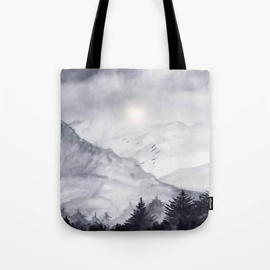 Cross Mountains Tote Bag