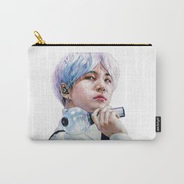 BTS Suga colored pencil drawing, BTS fan art Carry-All Pouch