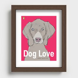 Dog Love Cover Recessed Framed Print