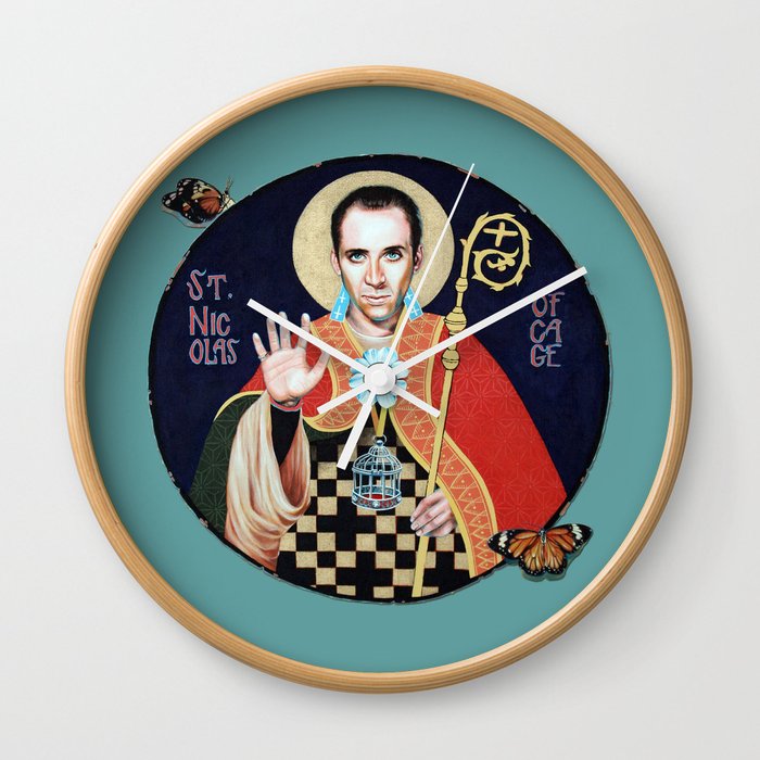 Saint Nicolas of Cage Wall Clock