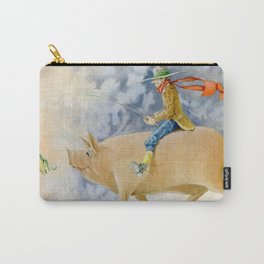 Inspiration (aka Self-Propelled Pig) Carry-All Pouch | Corn, Oil, Boy, Red, Clever, Pink, Fun, Blue, Fishing Pole, Pig 
