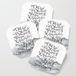 My help comes from the Lord - Psalm 121:1-2 /BW Coaster