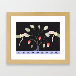 The Strawberry Bush Should Have Been Pruned A Long Time Ago Framed Art Print