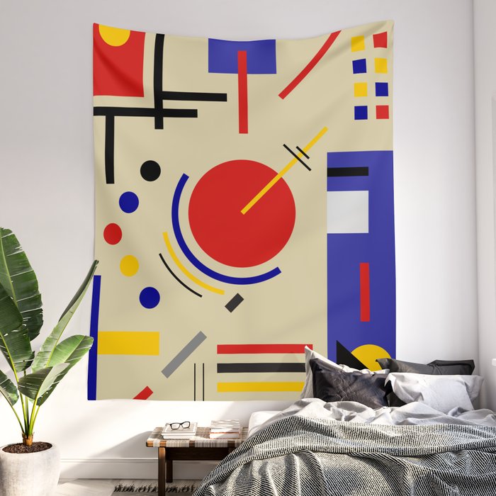 BAUHAUS ASTRONOMY Wall Tapestry by THE USUAL DESIGNERS Society6