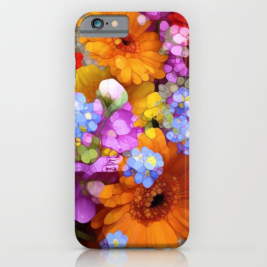 Rainbow Flower Abstract iPhone & iPod Case
