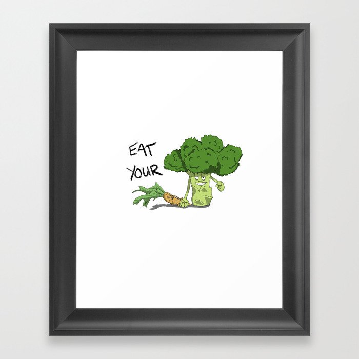 A lesson from Broccoli Framed Art Print