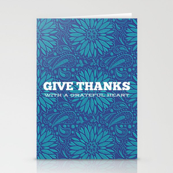 Give Thanks with a Grateful Heart Stationery Cards