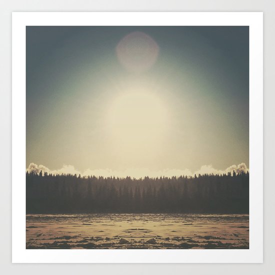 Frozen Reflection Art Print
